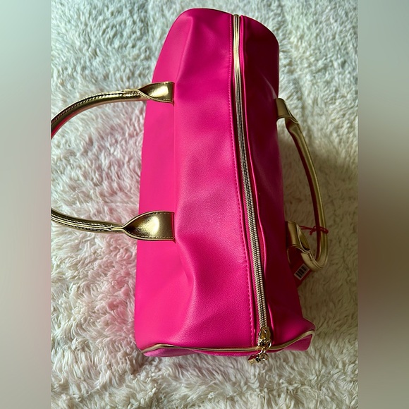 NWT Juicy Couture / Duffle Bag / Leather, Velvet, Silk - Picture 5 of 6